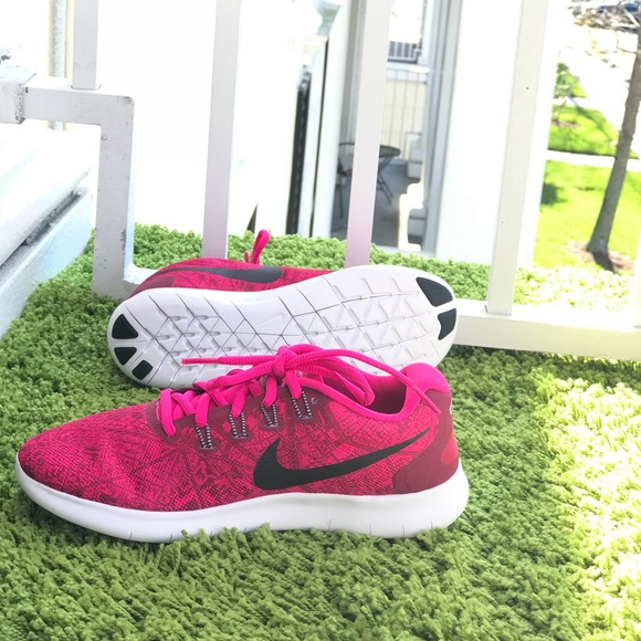 NWT NikeID Shield Free Run Print Pink WMNS - Picture 2 of 8